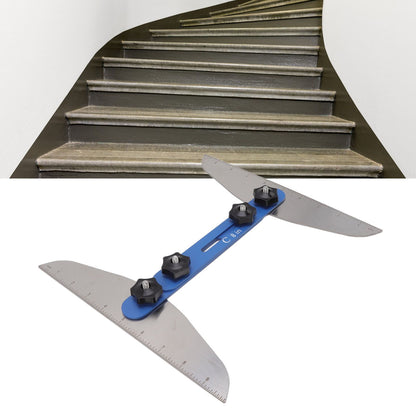 Stair Treads Gauge Stainless Steel 8in 12in 16in Corrosion Resistant High Accuracy Easy Operation Stair Measuring Tool Blue Set