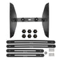 Stair Treads Gauge Stainless Steel 8in 12in 16in Corrosion Resistant High Accuracy Easy Operation Stair Measuring Tool Black Set