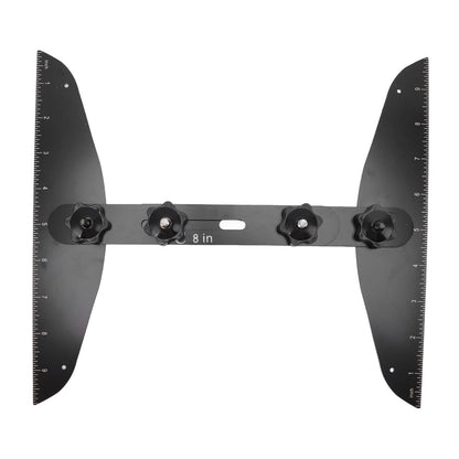Stair Treads Gauge Stainless Steel 8in 12in 16in Corrosion Resistant High Accuracy Easy Operation Stair Measuring Tool Black Set