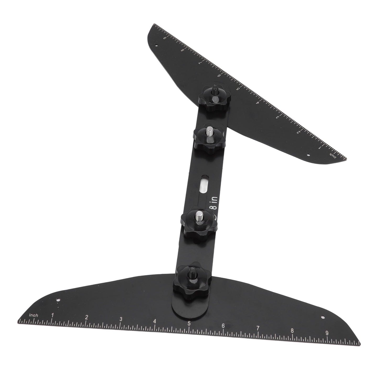 Stair Treads Gauge Stainless Steel 8in 12in 16in Corrosion Resistant High Accuracy Easy Operation Stair Measuring Tool Black Set