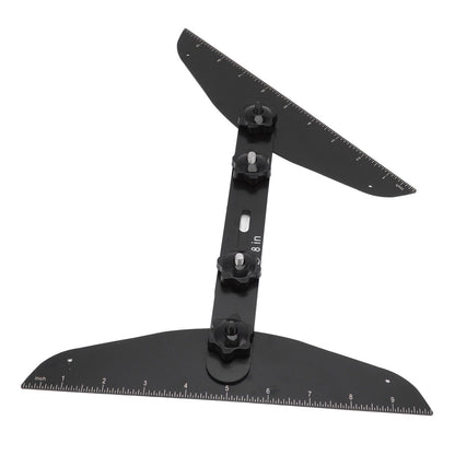 Stair Treads Gauge Stainless Steel 8in 12in 16in Corrosion Resistant High Accuracy Easy Operation Stair Measuring Tool Black Set
