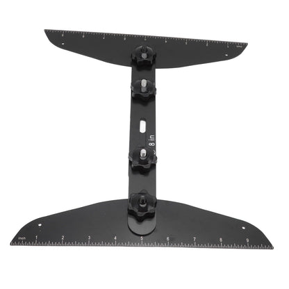 Stair Treads Gauge Stainless Steel 8in 12in 16in Corrosion Resistant High Accuracy Easy Operation Stair Measuring Tool Black Set