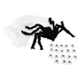 Decorative Spider Spook House Artificial Spider with Fake Cobweb for Party Halloween Festival Decoration