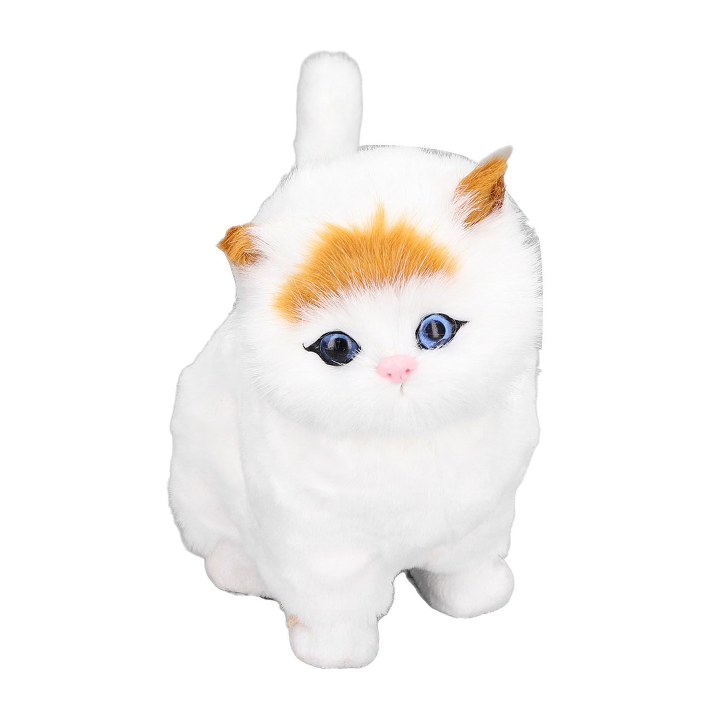 Simulation Animal Lovely Lifelike Simulation Animal Cat Doll with Sound for Kids Gift Home Decoration