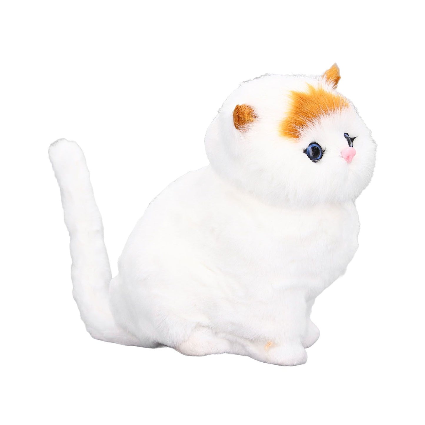 Simulation Animal Lovely Lifelike Simulation Animal Cat Doll with Sound for Kids Gift Home Decoration