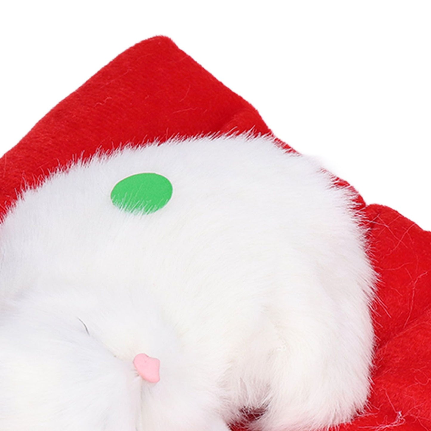 Fake Cats Sleeping Kitten Doll Toy Simulation Sleeping Cat On Pad Interactive Pet Toy with Sound Active CarbonAll White Cat Shape