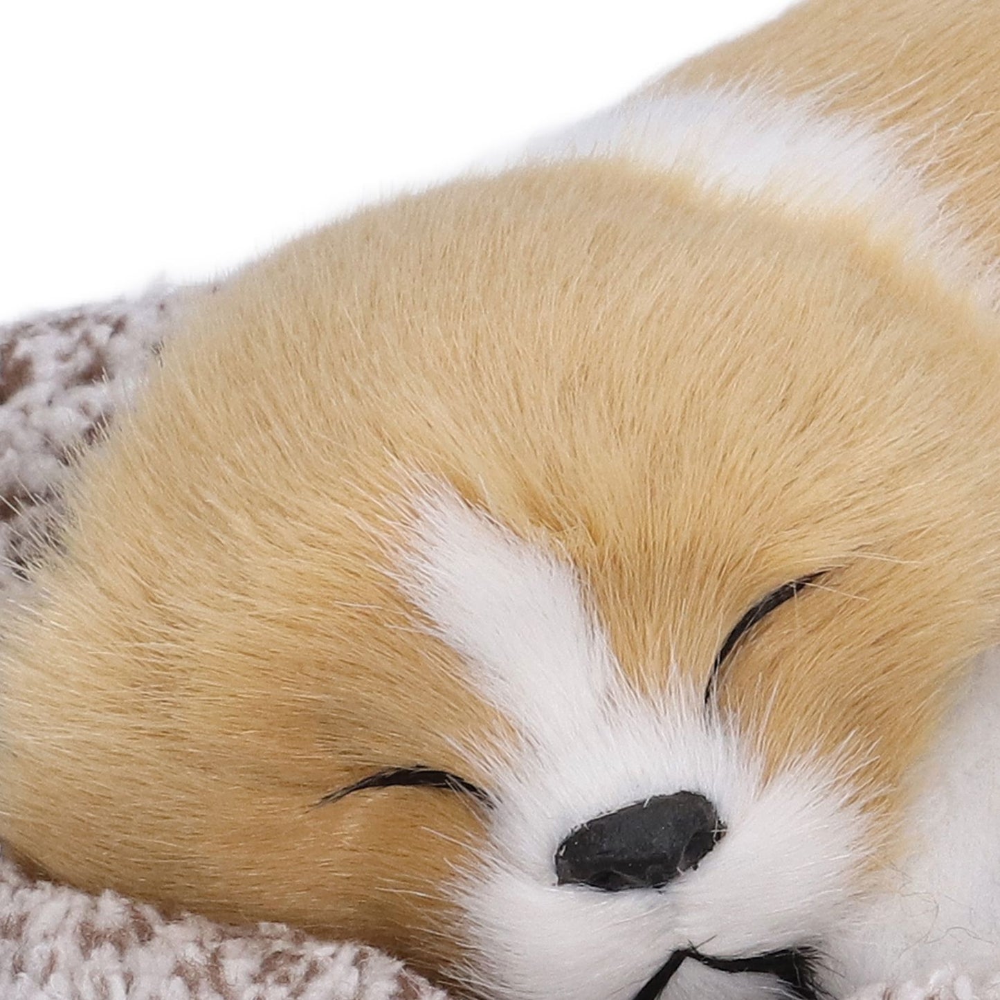 Realistic Sleeping Dog Adorable Sleeping Puppy Children Toys Decorations Gifts for Boys GirlsDirt White Block Nap Dog