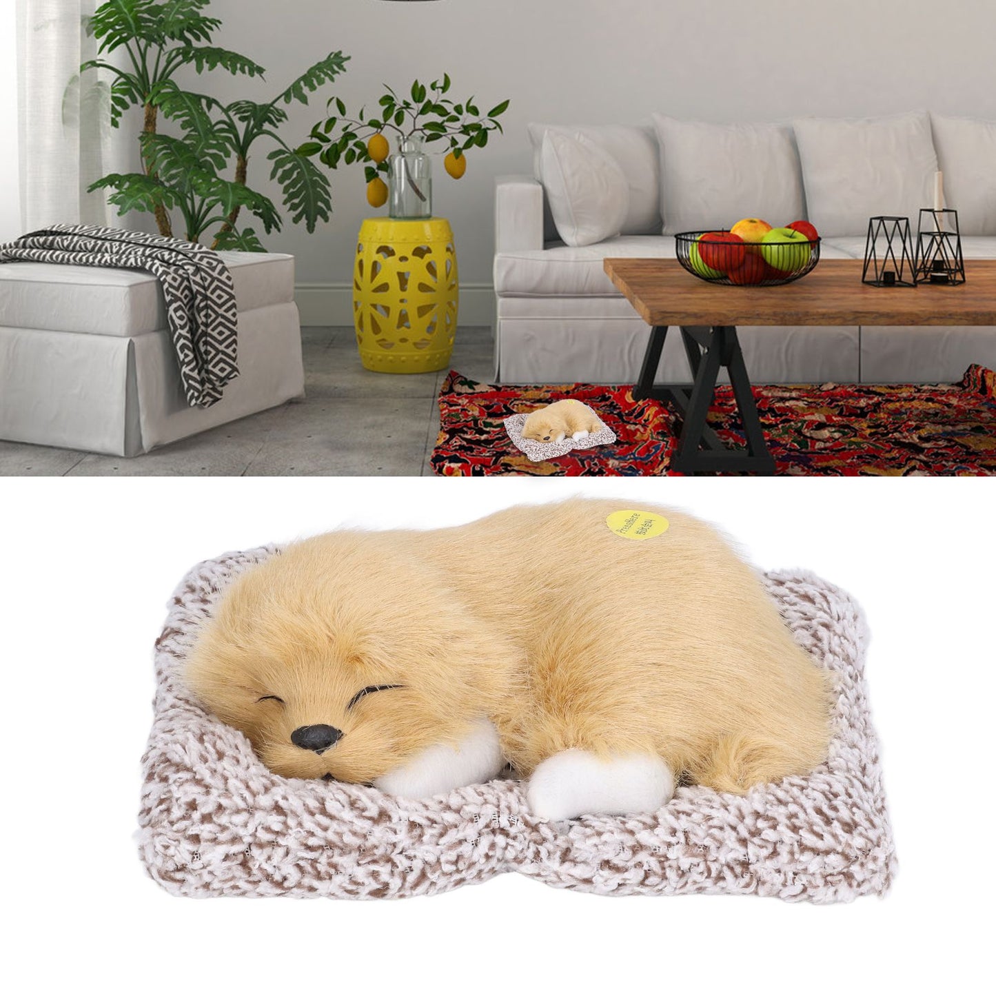 Realistic Sleeping Dog Adorable Sleeping Puppy Children Toys Decorations Gifts for Boys GirlsLabrador