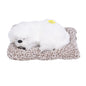 Realistic Sleeping Dog Adorable Sleeping Puppy Children Toys Decorations Gifts for Boys GirlsWhite Pekingese