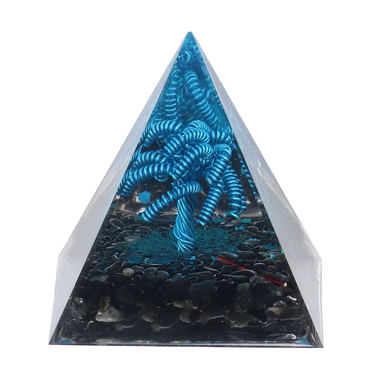 Orgone Pyramid Energy Generation Peaceful Exquisite Healing Energized Gemstones Pyramids for Home Offices Bedroom