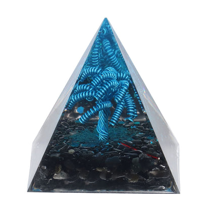 Orgone Pyramid Energy Generation Peaceful Exquisite Healing Energized Gemstones Pyramids for Home Offices Bedroom