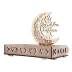 Food Tray Boxwood Dessert Holding Plate Party Serving Tableware with Eid Decoration for Dining Table