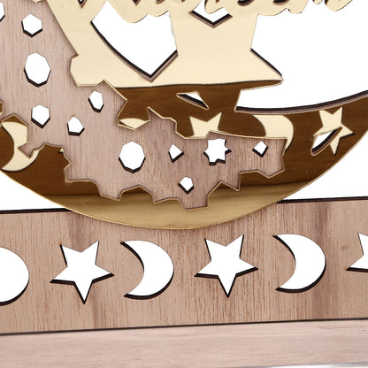 Food Tray Boxwood Dessert Holding Plate Party Serving Tableware with Eid Decoration for Dining Table