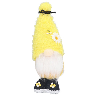 Faceless Doll Delicate Cute Mascot Plush Gnome with Yellow Sunflower Flower Gnome Doll for Easter Wedding Birthday Yellow