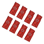 10Pcs Chair Cover Bands Elastic Stretch Sashes Bows for Wedding Banquet Hotel DecorationBright Red