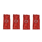10Pcs Chair Cover Bands Elastic Stretch Sashes Bows for Wedding Banquet Hotel DecorationBright Red