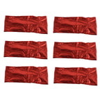 10Pcs Chair Cover Bands Elastic Stretch Sashes Bows for Wedding Banquet Hotel DecorationBright Red