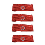 10Pcs Chair Cover Bands Elastic Stretch Sashes Bows for Wedding Banquet Hotel DecorationBright Red