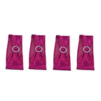 10Pcs Chair Cover Bands Elastic Stretch Sashes Bows for Wedding Banquet Hotel DecorationRose Red