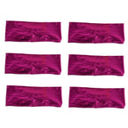 10Pcs Chair Cover Bands Elastic Stretch Sashes Bows for Wedding Banquet Hotel DecorationRose Red