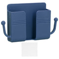 Wall Mounted Storage Box Multifunctional Phone Charging Wall Mount Holder for Bed Bathroom Kitchen OfficeBlue