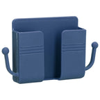 Wall Mounted Storage Box Multifunctional Phone Charging Wall Mount Holder for Bed Bathroom Kitchen OfficeBlue