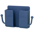 Wall Mounted Storage Box Multifunctional Phone Charging Wall Mount Holder for Bed Bathroom Kitchen OfficeBlue