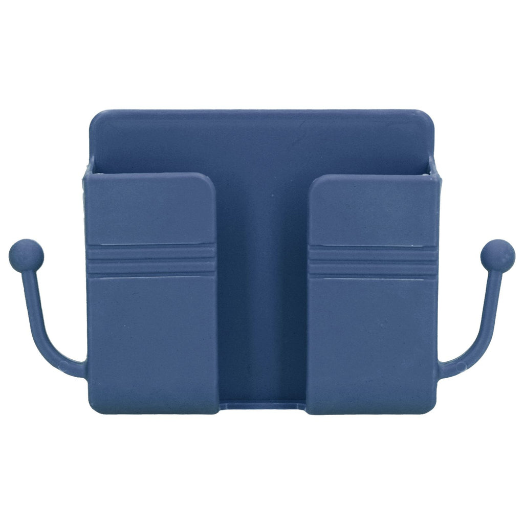 Wall Mounted Storage Box Multifunctional Phone Charging Wall Mount Holder for Bed Bathroom Kitchen OfficeBlue