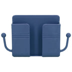 Wall Mounted Storage Box Multifunctional Phone Charging Wall Mount Holder for Bed Bathroom Kitchen OfficeBlue