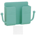 Wall Mounted Storage Box Multifunctional Phone Charging Wall Mount Holder for Bed Bathroom Kitchen OfficeGreen