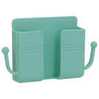 Wall Mounted Storage Box Multifunctional Phone Charging Wall Mount Holder for Bed Bathroom Kitchen OfficeGreen
