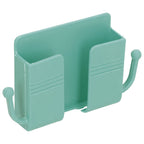 Wall Mounted Storage Box Multifunctional Phone Charging Wall Mount Holder for Bed Bathroom Kitchen OfficeGreen
