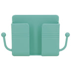 Wall Mounted Storage Box Multifunctional Phone Charging Wall Mount Holder for Bed Bathroom Kitchen OfficeGreen