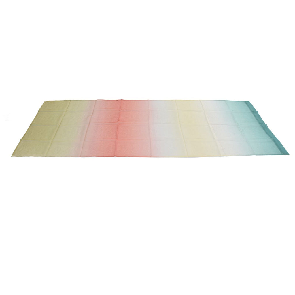 1x2.7m Gradient Window Gauze Voile Drapes Modern Tulle Sheer Curtains for Bedroom PlayroomsLower Yellow