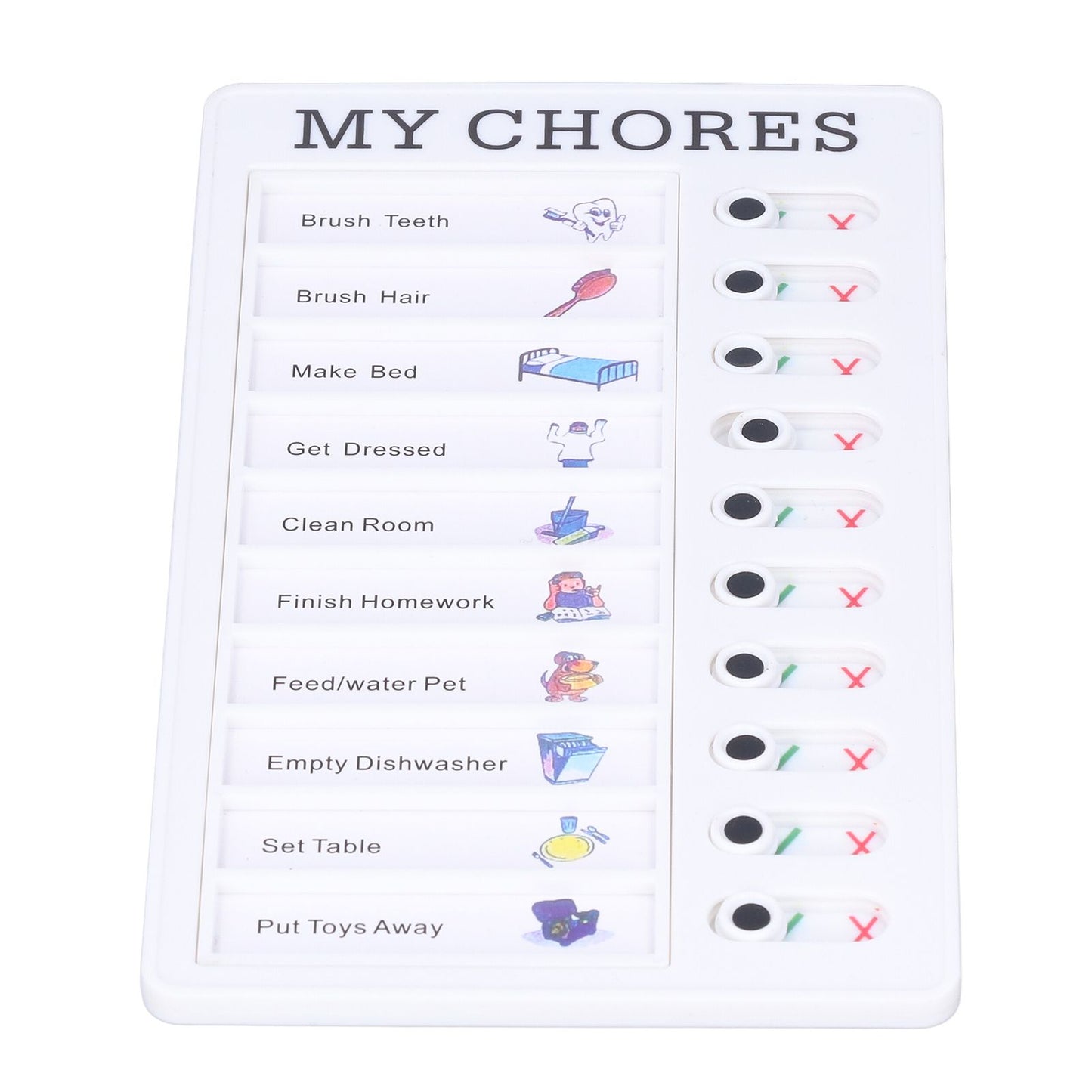Chore Chart Memo Boards Portable Detachable Message Board Feel Comfortable PVC Kids Chore Chart for Kids Learn PlanningMY CHORES
