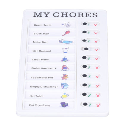 Chore Chart Memo Boards Portable Detachable Message Board Feel Comfortable PVC Kids Chore Chart for Kids Learn PlanningMY CHORES