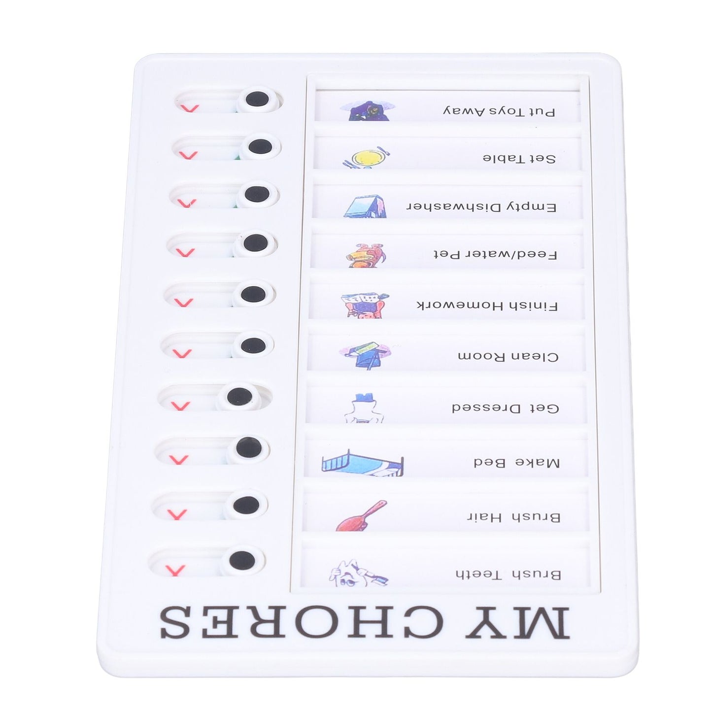 Chore Chart Memo Boards Portable Detachable Message Board Feel Comfortable PVC Kids Chore Chart for Kids Learn PlanningMY CHORES