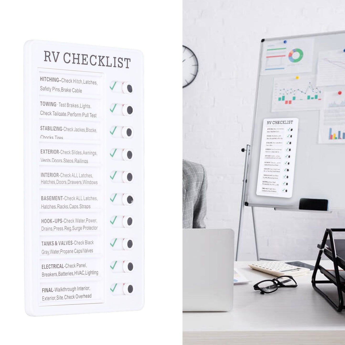 Chore Chart Memo Boards Portable Detachable Message Board Feel Comfortable PVC Kids Chore Chart for Kids Learn PlanningRV CHECKLIST