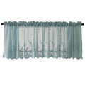 Blackout Short Window Valance Curtains Darkening Privacy Curtains Tiers for Bathroom Kitchen Bedroom Small Windows