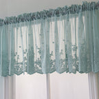 Blackout Short Window Valance Curtains Darkening Privacy Curtains Tiers for Bathroom Kitchen Bedroom Small Windows