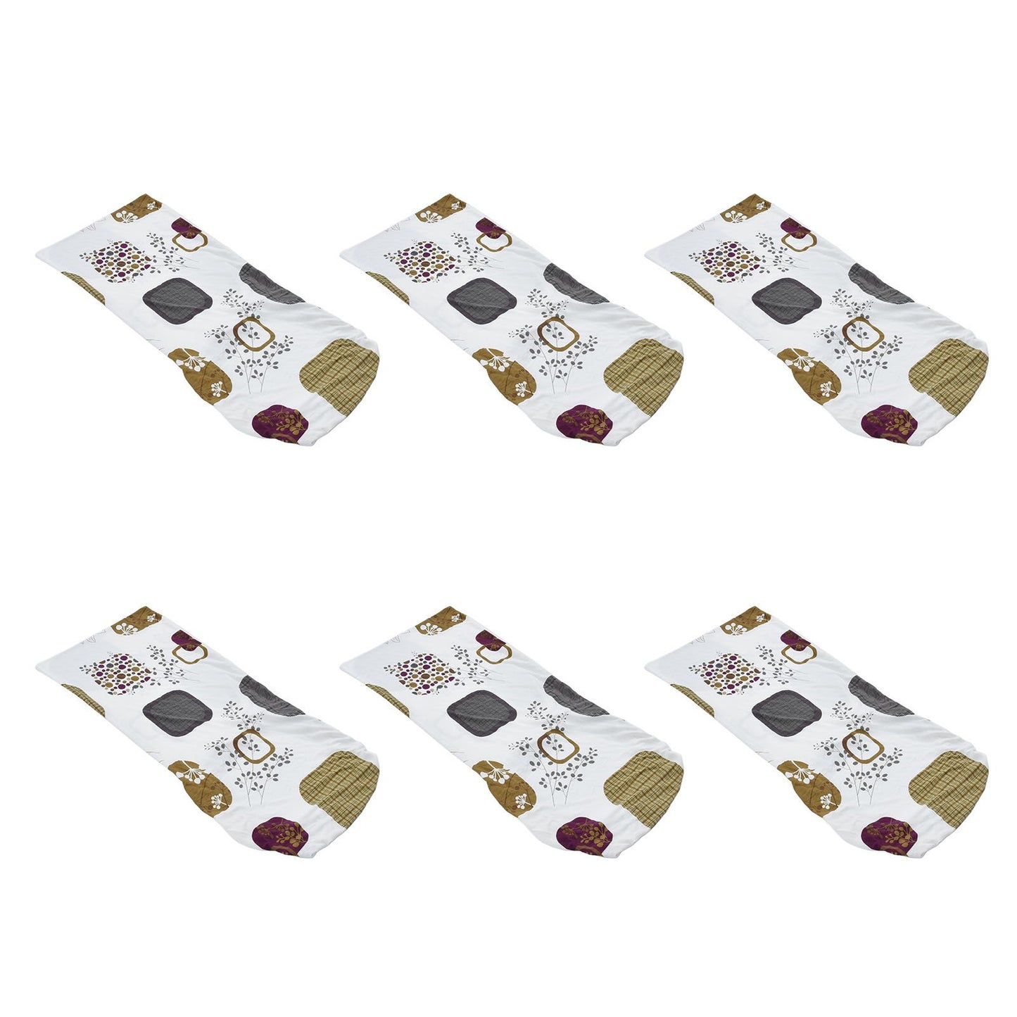 6PCS High Elasticity Chair Cover Removable Washable Dustproof Home Hotel Dining Chair CoversType 1