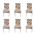 6PCS High Elasticity Chair Cover Removable Washable Dustproof Home Hotel Dining Chair CoversType 2