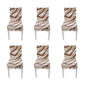 6PCS High Elasticity Chair Cover Removable Washable Dustproof Home Hotel Dining Chair CoversType 2