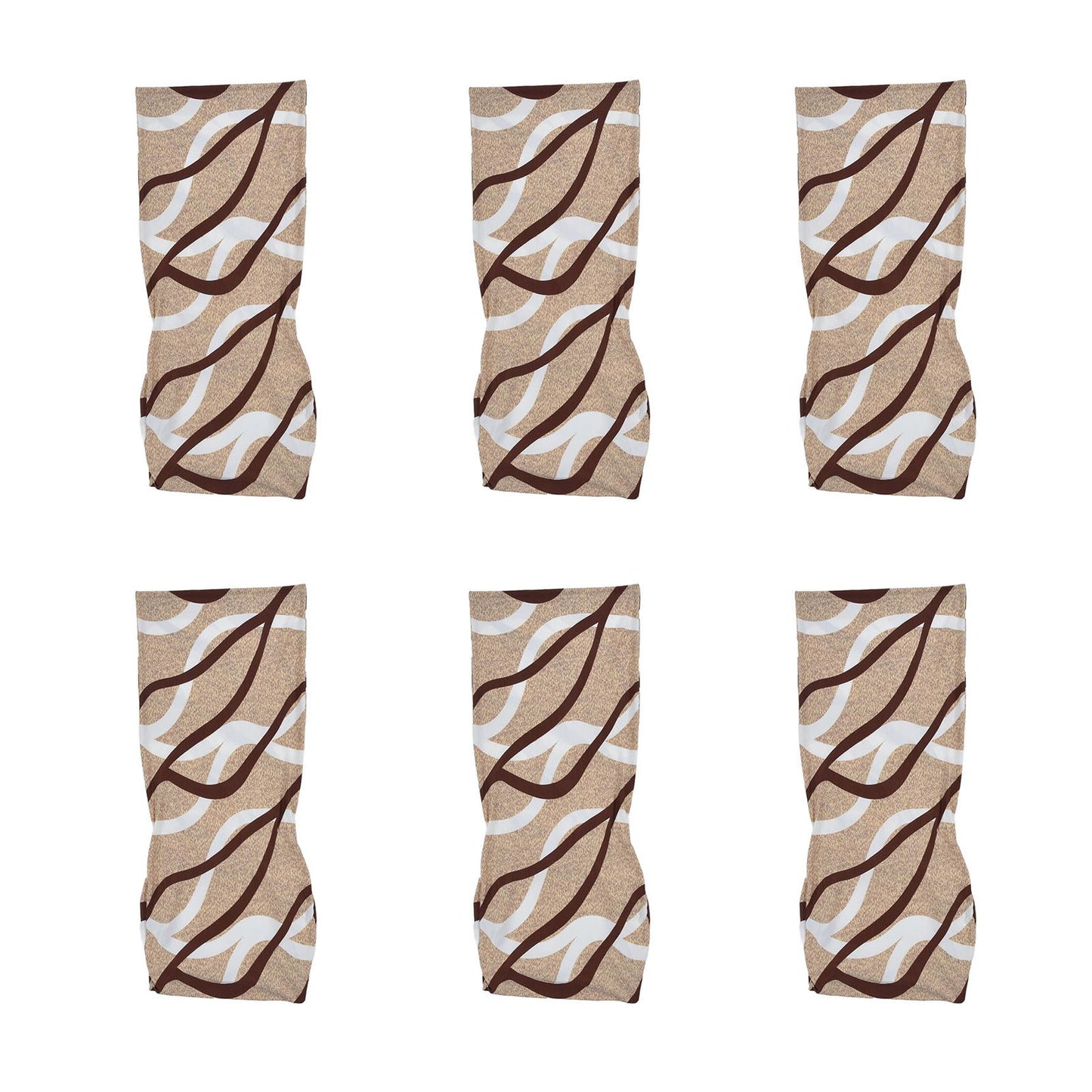 6PCS High Elasticity Chair Cover Removable Washable Dustproof Home Hotel Dining Chair CoversType 2