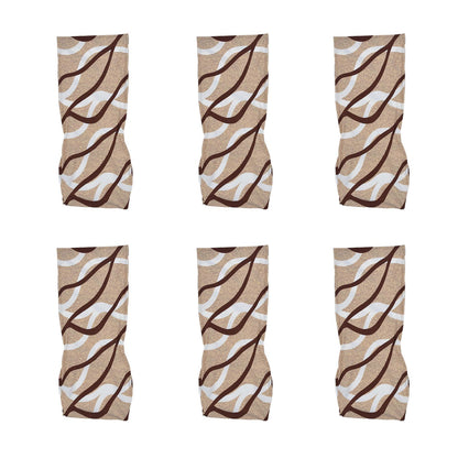 6PCS High Elasticity Chair Cover Removable Washable Dustproof Home Hotel Dining Chair CoversType 2