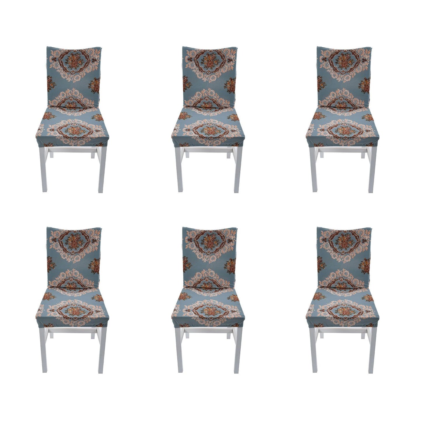 6PCS High Elasticity Chair Cover Removable Washable Dustproof Home Hotel Dining Chair CoversType 4