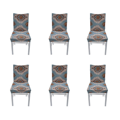 6PCS High Elasticity Chair Cover Removable Washable Dustproof Home Hotel Dining Chair CoversType 4