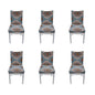 6PCS High Elasticity Chair Cover Removable Washable Dustproof Home Hotel Dining Chair CoversType 4