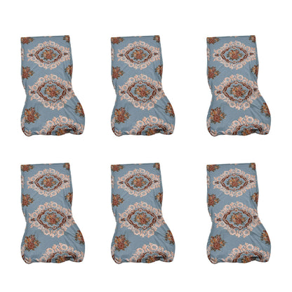 6PCS High Elasticity Chair Cover Removable Washable Dustproof Home Hotel Dining Chair CoversType 4