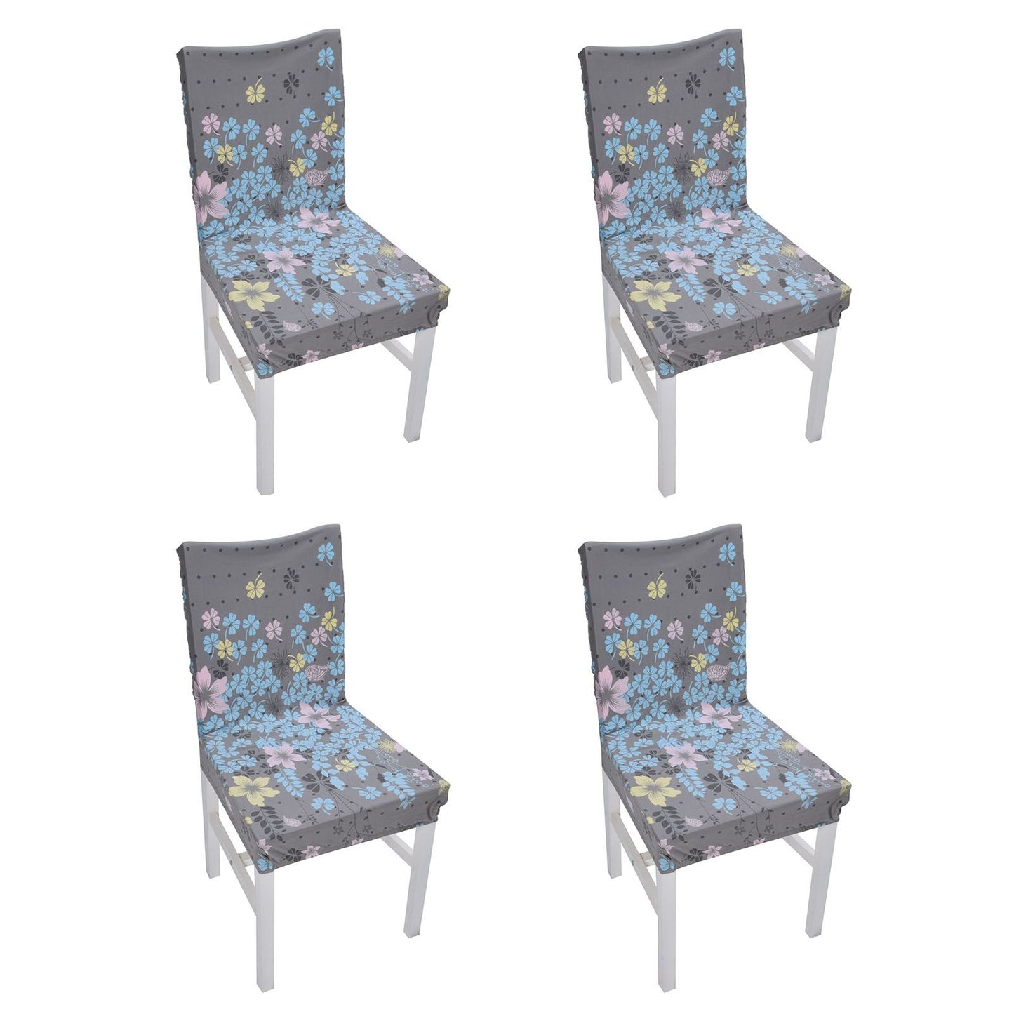 4Pcs Chair Slipcover High Elasticity Stylish Elegant Design Dustproof Dining Chair Cover for Hotel Office BanquetLittle Love